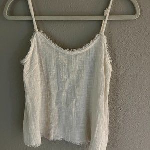 Women's Fashion on Earth Flowy White Top size Small